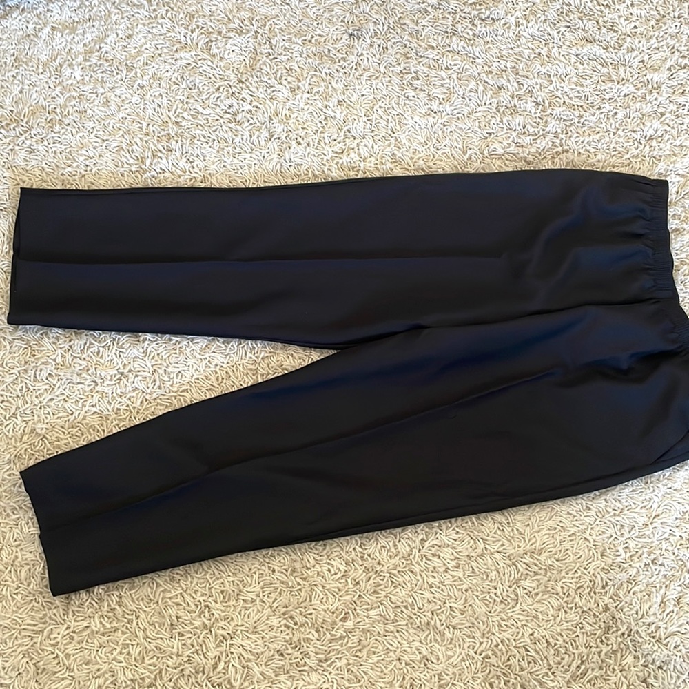 Black dress pants with elastic waist (new)